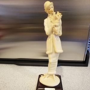 Giuseppe Armani Young Lady with Yorkshire Capodimonte Figurine